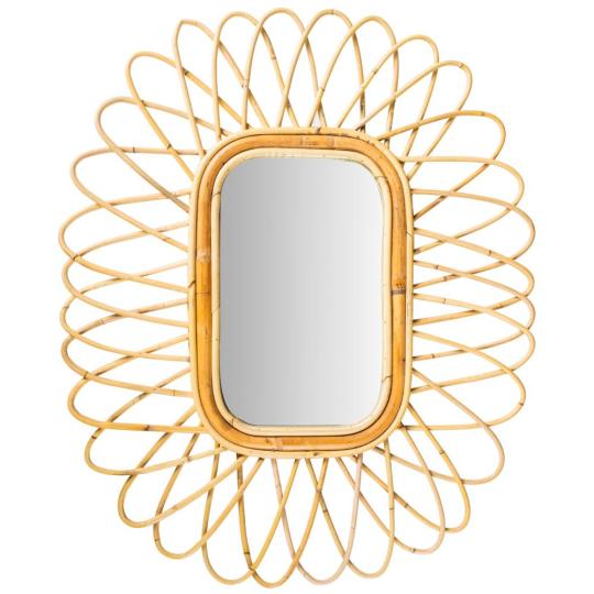 ovalne zrkadlo ratan bambus zrkadlovy ram rustikalny vintage boho eklekticky styl obyvacka predsien spalna kupelna zrkadlo lameridiana bytovy dizajn novita.jpg